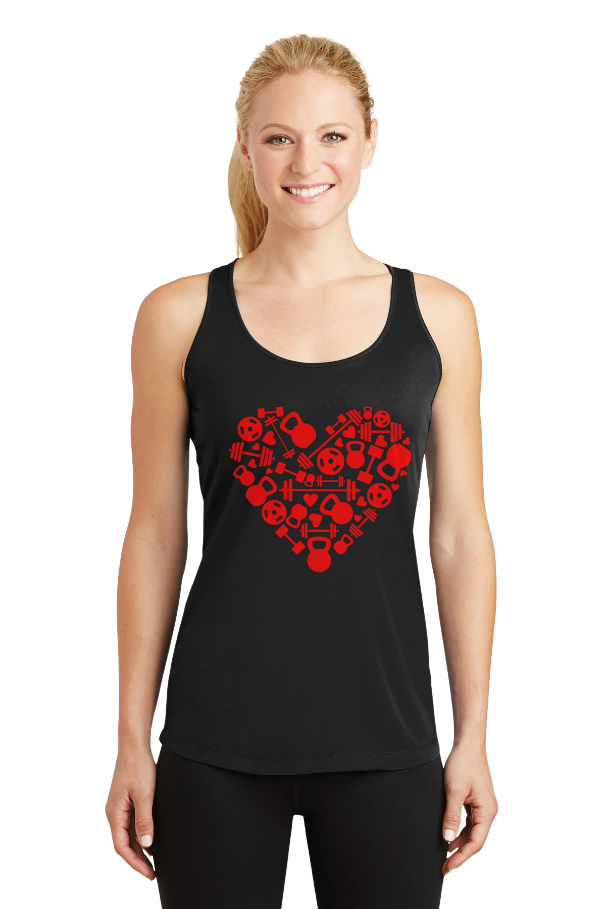 Valentine Heart Work Out Tank or Tee