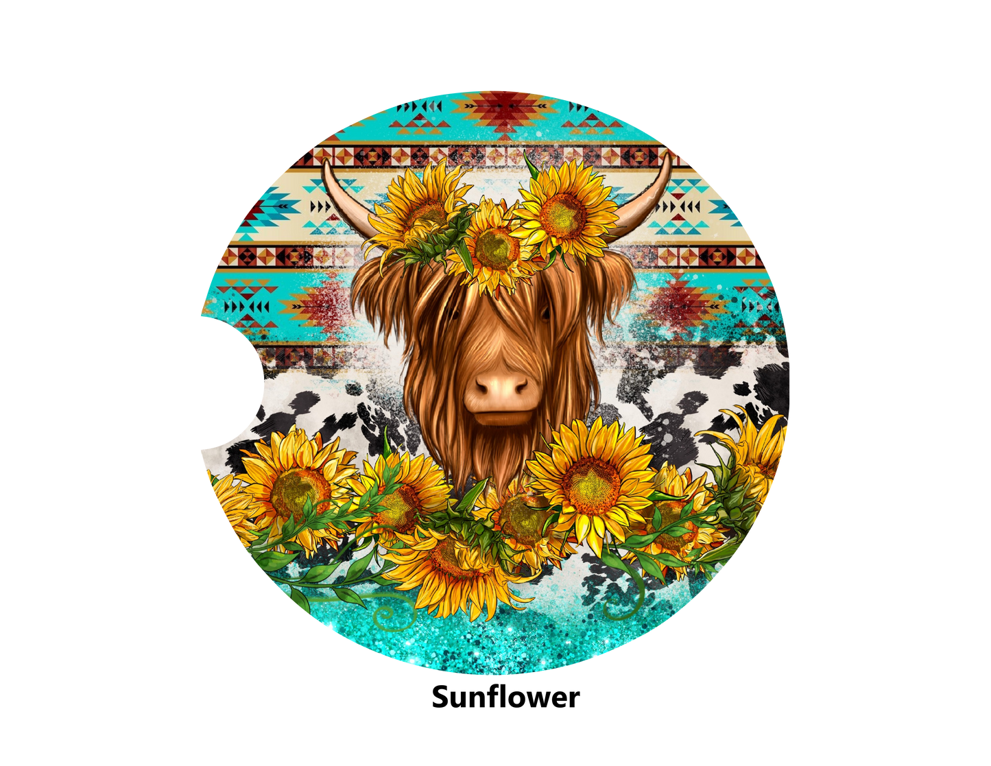 Highland Cow Car Coaster (7 styles)