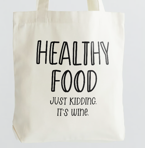 Healthy Food Canvas Tote