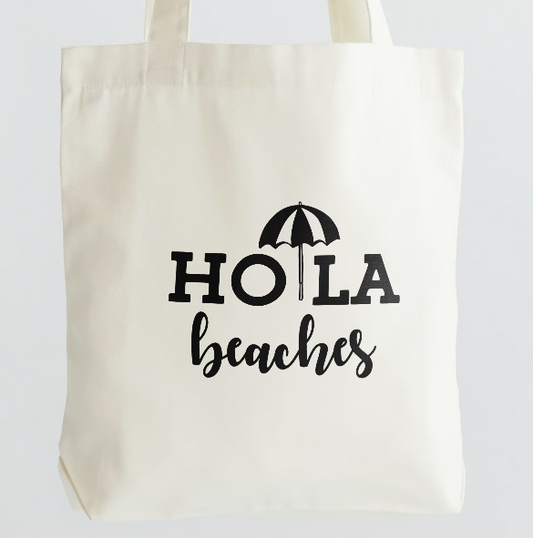 Hola Beaches Canvas Tote