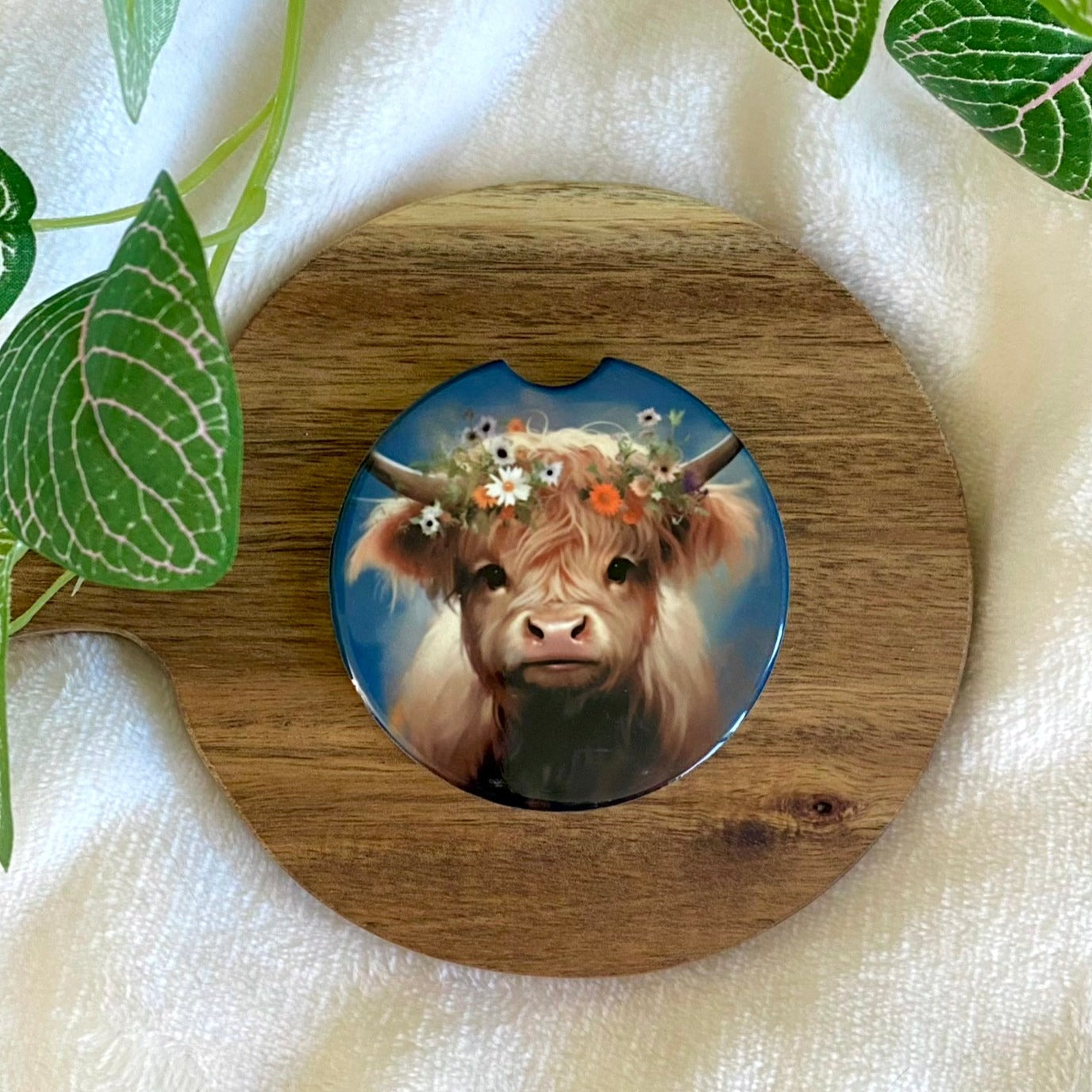 Highland Cow Car Coaster (7 styles)