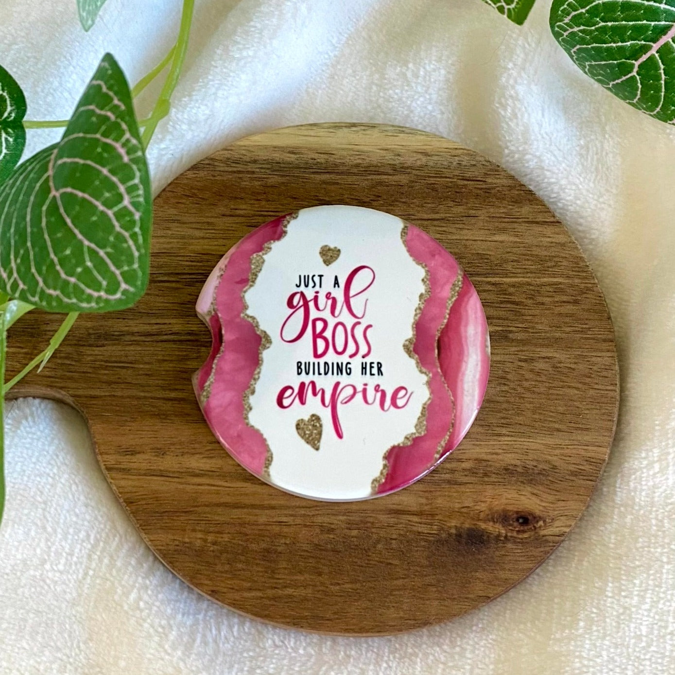 Girl Boss Car Coaster (2 styles)