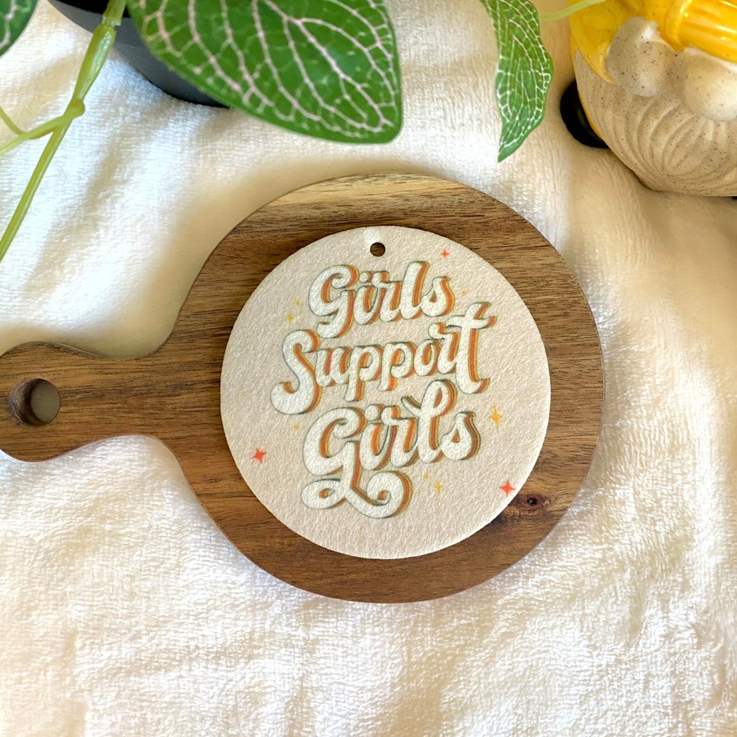 Girls Support Girls Circle Air Freshener