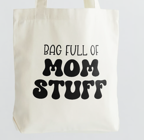 Mom Stuff Canvas Tote