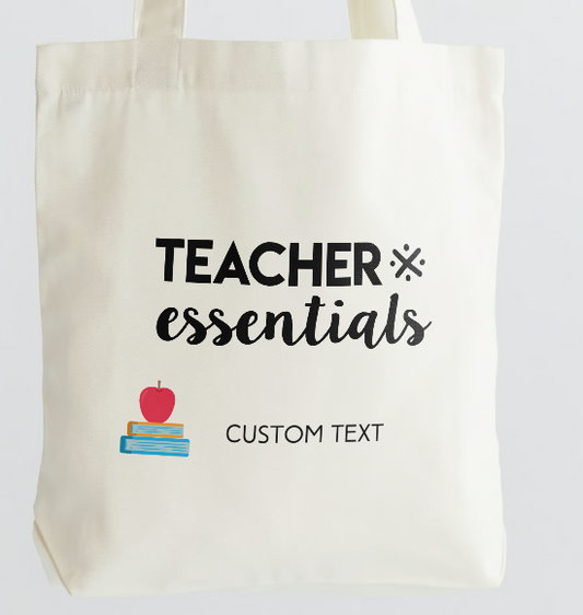 Teacher Essentials Canvas Tote