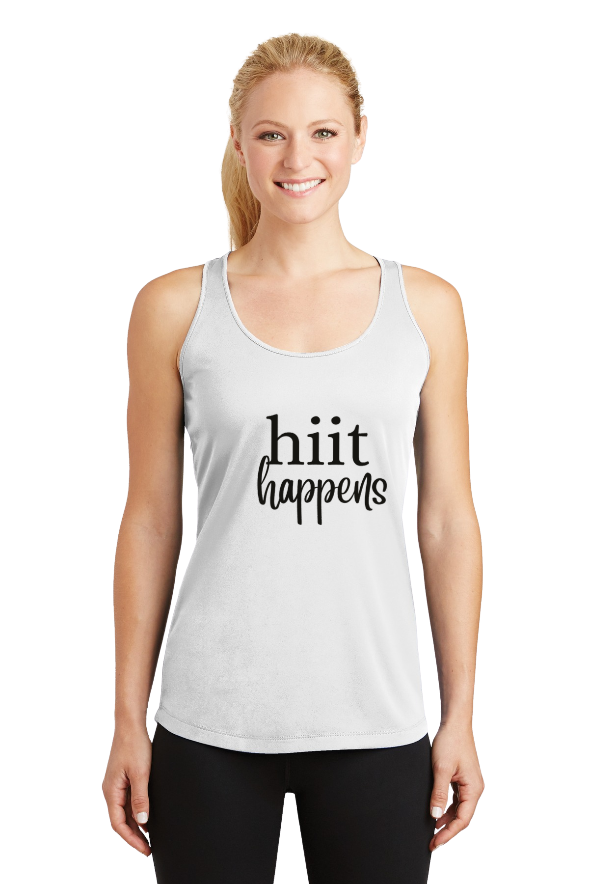 HIIT Workout Tank Black Writing (8 Colors Available)